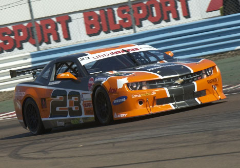 Jan Magnussen i sin Camaro Cup racer.